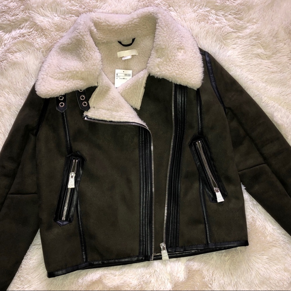 Suede Aviator/Biker Jacket (H&M)
